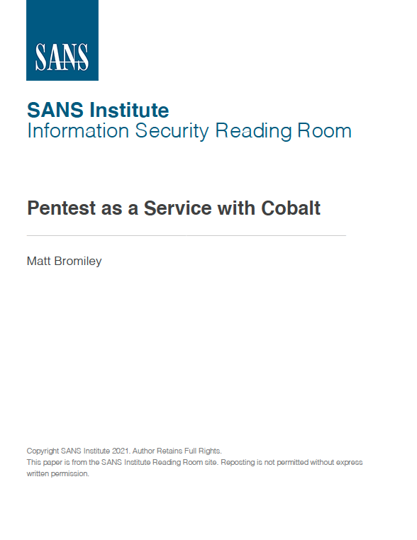 SANS An Interactive Pentest Experience with Cobalt_thumbnail
